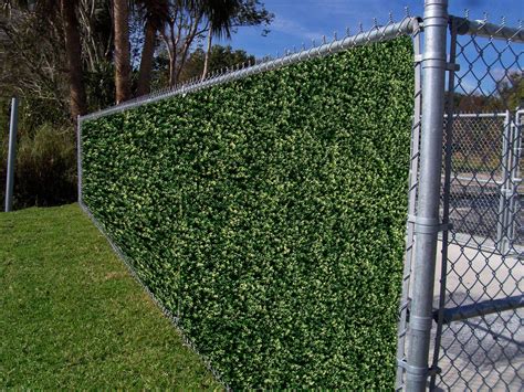 Simple Fake Fence Greenery Sports Artificial Grass