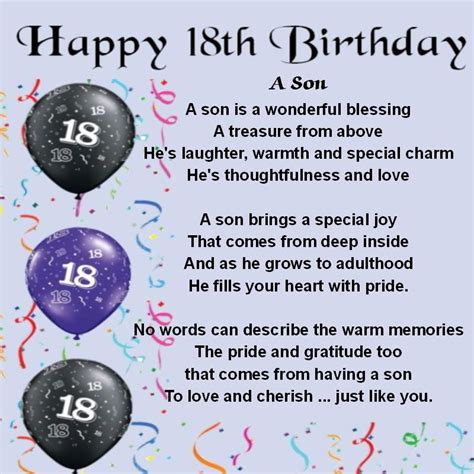 18th Birthday Blessing Birthday Quotes For Son Daily Wise Quotes