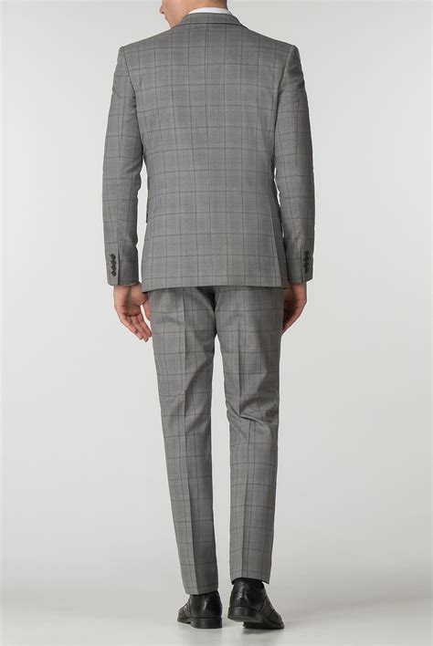 Calvin klein men's slim fit suit separates. Ben sherman slim fit grey with olive overcheck suit jacket