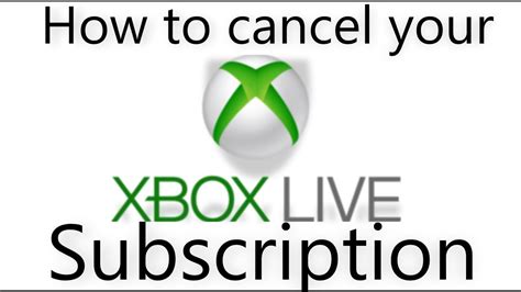How To Cancel Your Xbox Live Subscription Youtube