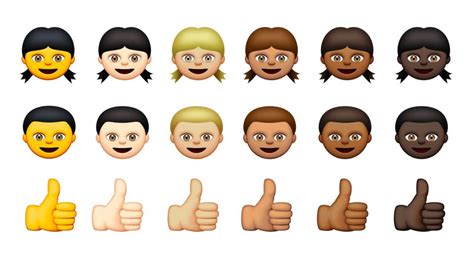 Apple Emoji Characters Now Available In Six Different Skin Tones