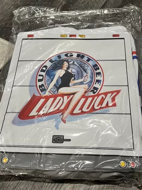 Inflatable Bud Light Lady Luck Beer Bottle Vintage New In Package 22