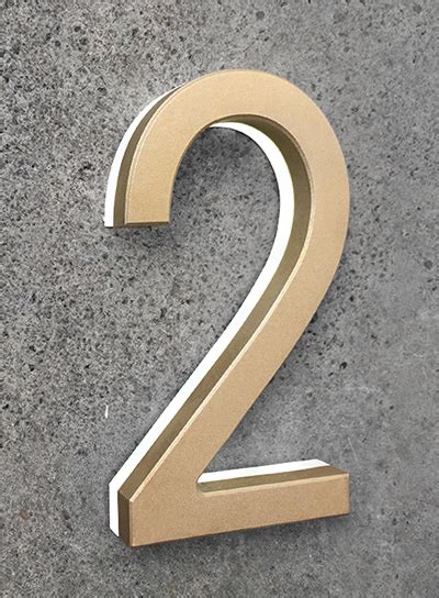 A super bright, weatherproof and high quality led house. Modern Numbers 3 Lighted Luxello