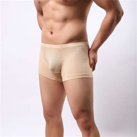 Mens Boxer Sheer See Through Underwear Trunks Ebay