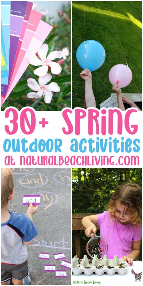 35 Outdoor Spring Activities For Kids Natural Beach Living