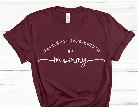 Personalized Mommy Shirt Mommy Shirt Personalized Mommy Etsy