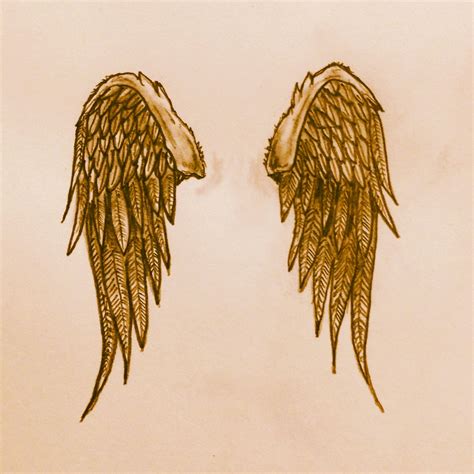 Angel Wings Tattoo Sketch By Ranz Pinterest Angel Wing Tattoos