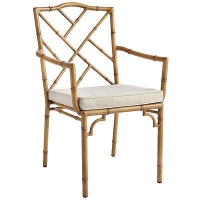 Guangde yiqing bamboo products manufacturing co., ltd. Red Chinese Chippendale Faux Bamboo Armchairs