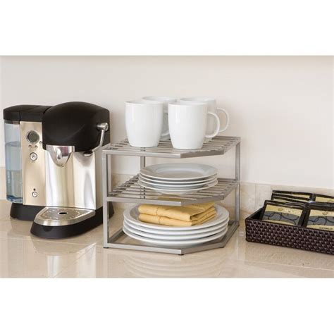 Free shipping on prime eligible orders. Seville Classics Corner Kitchen Cabinet Organizer Rack ...