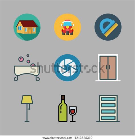 Architecture Icon Set Vector Set About Stock Vector Royalty Free