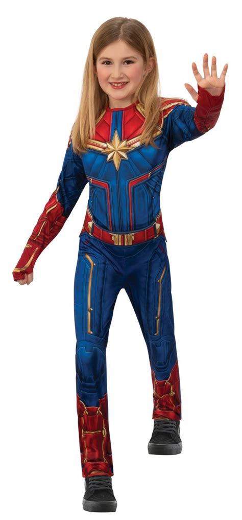 Rubies Captain Marvel Girls Halloween Costume Walmart