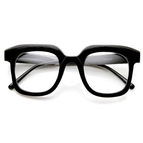 Retro Fashion Bold Thick Geek Square Horn Rimmed Glasses Black Retro Eye Glasses Horn