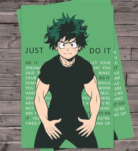 Deku My Hero Academia Izuku Midoriya Anime Just Do Etsy España