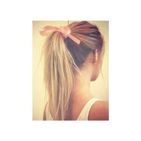 How To Wear A Ponytail Hair Bow Renewed Style Liked On Polyvore
