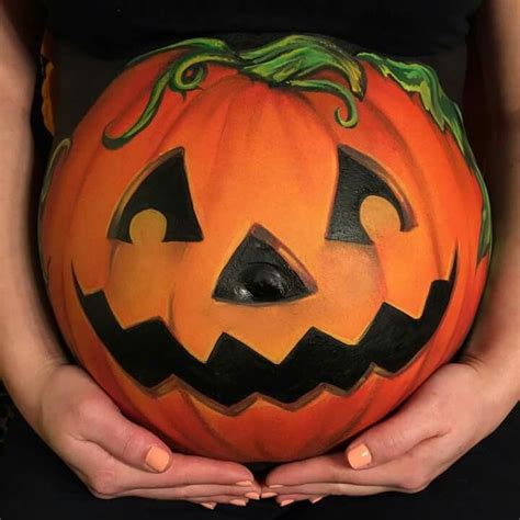 Pumpkin Belly Art Belly Art Pregnant Belly Painting Belly Painting