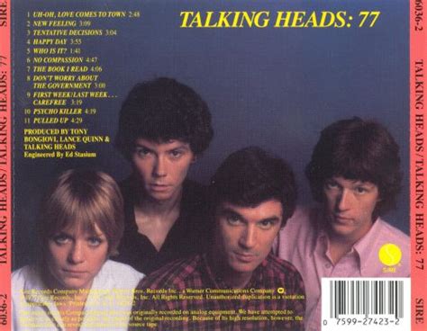 The band was comprised of david byrne (lead vocals, guitar), chris frantz (drums), tina weymouth (bass), and jerry harrison (keyboards, guitar). Talking Heads Torrent Discography - baltimoreven