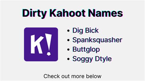 1000 Dirty Clean Inappropriate And Funny Kahoot Names 2023