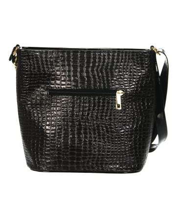 Ierna Lakovan Crossbody Kabelka S Kroko Vzoromc M Mblckkrok Grosso