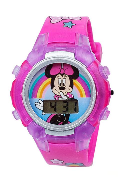 Minnie Mouse Digital Watch Girls Flashing Lcd Kids Watch Ph