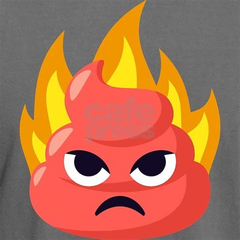 Flaming Poop Emoji Mens Comfort Colors Shirt By Emojione Cafepress