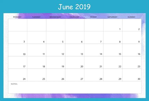 June Desk Calendar 2019 June Calendar Printable June 2019 Calendar