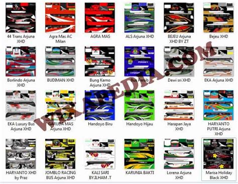 Livery bussid xhd arjuna bhunaly cs. 100+ Livery Bussid Arjuna XHD Kualitas Jernih dan Keren ...