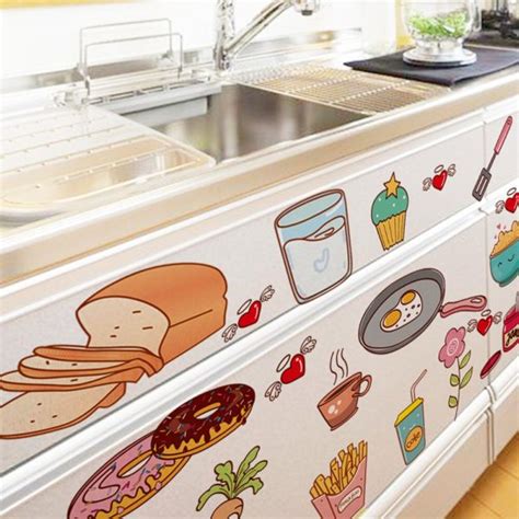 5730 Cm Cartoon Kitchen Cooking Utensils Sticker Walling Shop