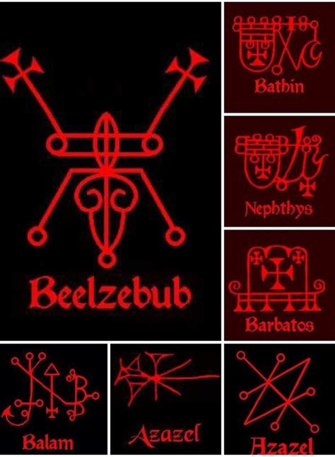 Satan Symbols Demon Symbols Occult Symbols Satanic Art