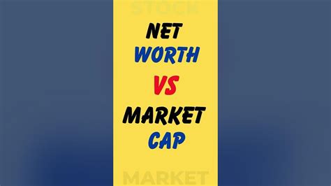 net worth vs market capital stockmarket sharemarket youtube