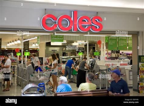 Coles Australian Supermarket In Sydneyaustralia Stock Photo Alamy