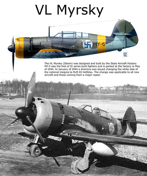 VL Myrsky - "MY-5" Aviazione Finnica, 1944 | Warbirds ...