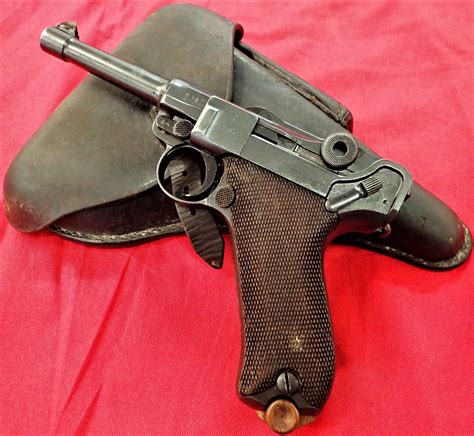 Sold Price WW1 German Luger P08 9mm Pistol By Erfurt 1912 With WW2