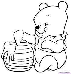 Papier, 3d vellen, decoupage, karton, verf, sieraden, lijmen, zakjes en nog veel meer Baby Pooh Coloring Pages - Disney Winnie the Pooh, Tigger ...