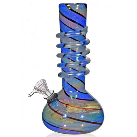 8 Wire Wrap Tobacco Bong Snake Wrapped Shinny Color Blast Swirls