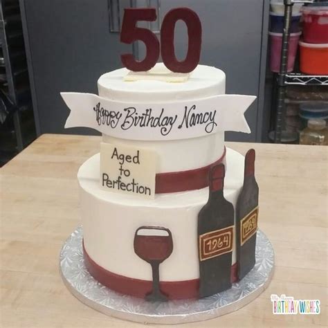 Birthday Cake Wine 50th Birthday Cake For Women Birthday Cakes For
