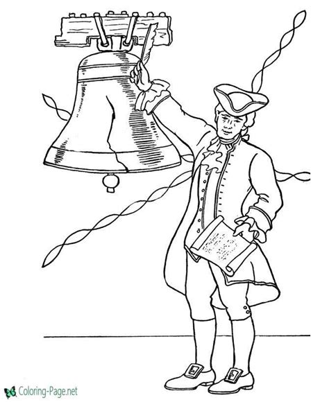 Liberty Bell Coloring Pages For Kids