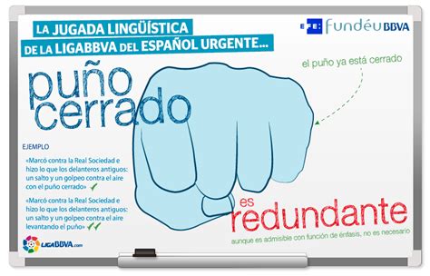 Puño Cerrado Es Redundante Fundéu Bbva