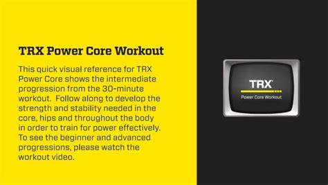 Trx Power Core Workout Ppt