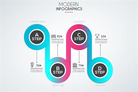 Modern Infographic Design ~ Web Elements ~ Creative Market