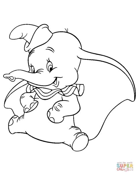 They bring the characters to life with your children's imagination and helping enhance coloring skills. Dibujo de Dumbo lindo para colorear | Dibujos para ...