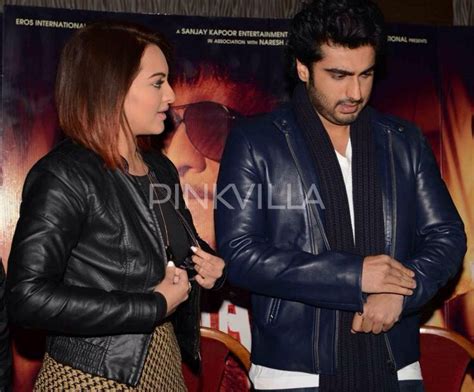 Arjun Kapoor Sonakshi Sinha And The Whole Team Of Tevar Looked In Super Spirits As They