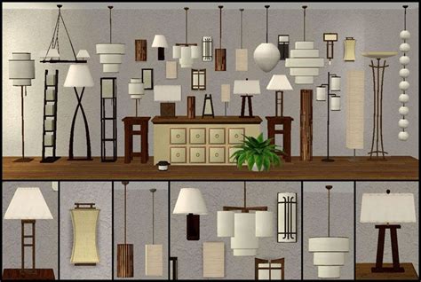 33 Lamps Seven Different Lamp Collections Sims Sims 2 Sims 4 Cc