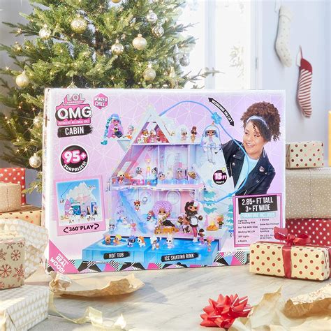 Buy Lol Surprise Omg Winter Chill Cabin Wooden Doll House Playset With