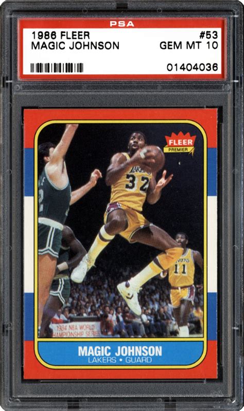 His favorite players were earl monroe, bill russell and marques haynes, and magic trained very hard to be like them, and soon became one of the best players in school. 1986 Fleer Magic Johnson | PSA CardFacts™