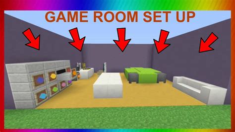 How To Build A Game Room In Minecraft Youtube