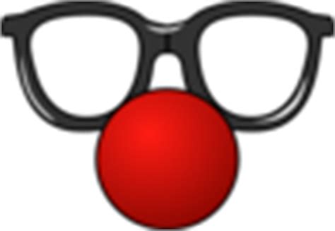 Clown Nose With Glasses Clip Art at Clker.com - vector clip art online png image