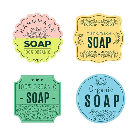 Free Vector Soap Logo Template Set