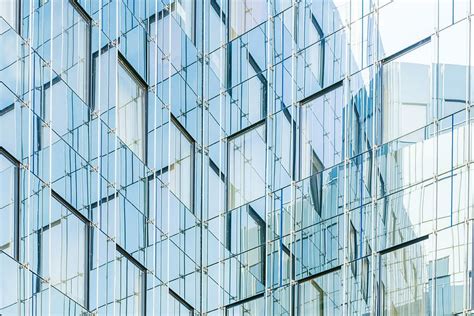 Hd Wallpaper Architectural Photography Of Glass Building Reflection Of Building On Glass