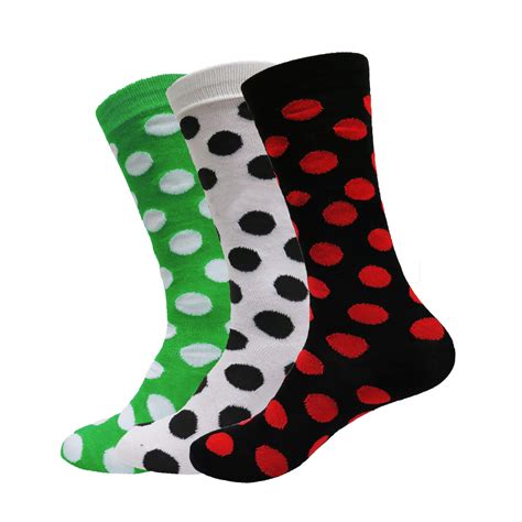 Womens Polka Dot Socks 6 Pack Casual Dress Crew Polka Luxury Collection Ebay