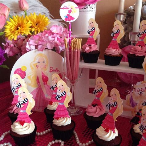 barbie birthday party ideas photo 3 of 15 barbie birthday party barbie cupcakes barbie